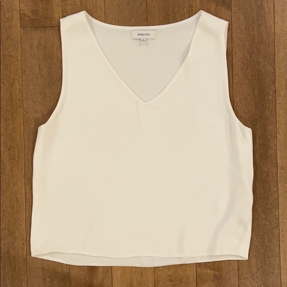 BABATON white short top